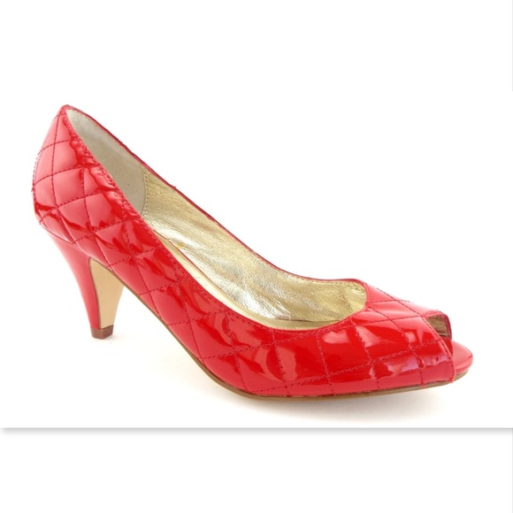 steve madden red patent heels